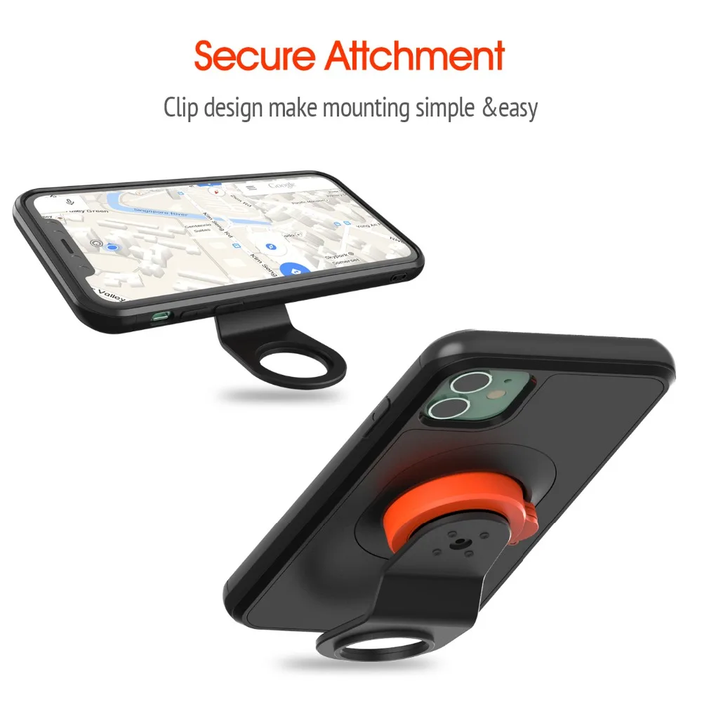 mountain bike phone holder for iphone 11pro xs max xr 8plug 7 6 bicycle mount bracket clip rotate stand kit with shockproof case free global shipping