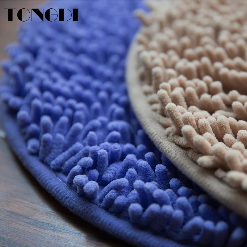 Коврик TONGDI из мягкой микрофибры нескользящий коврик для украшения дома ванной