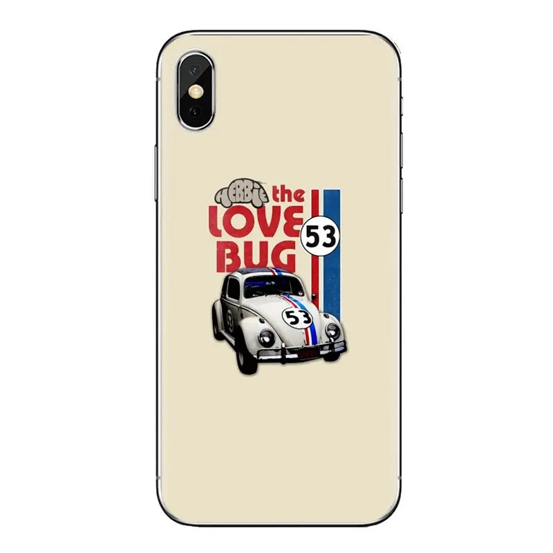 TPU Transparent Case Covers For Xiaomi Mi6 Mi 6 A1 Max Mix 2 5X 6X Redmi Note 5 5A 4X 4A A4 4 3 Plus Pro Herbie 53 VW bug beetle |