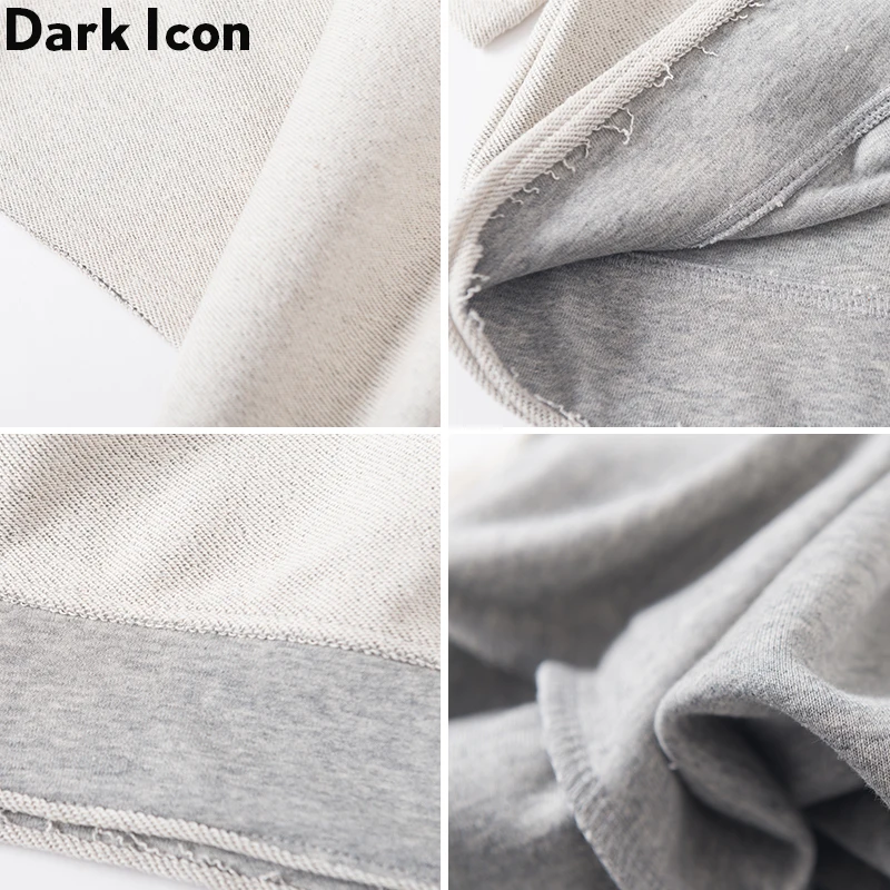 Мужская махровая толстовка с коротким рукавом и круглым вырезом | одежда