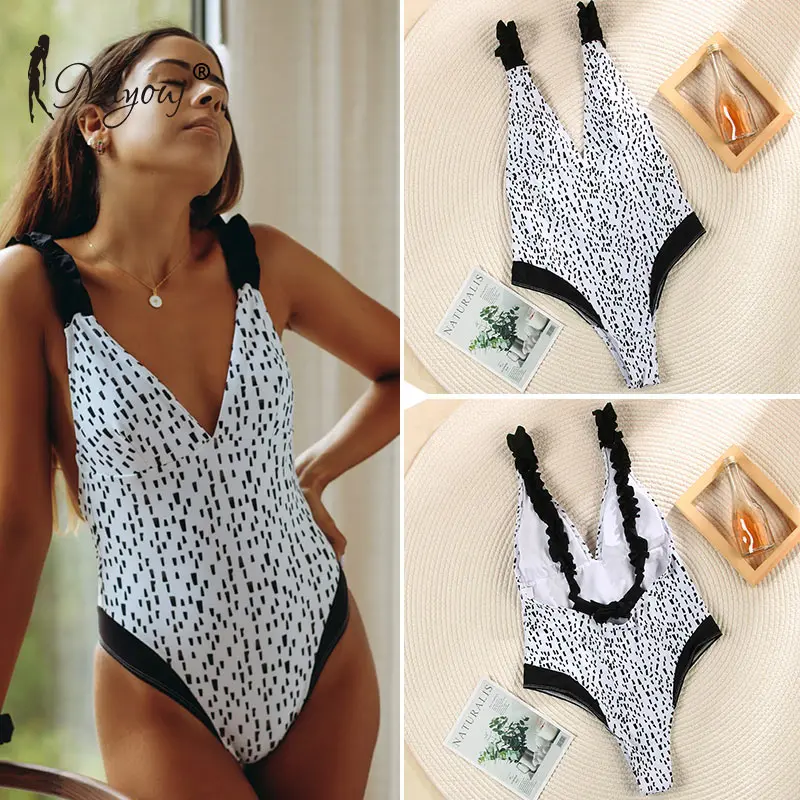 

Miyouj 2021 Braided shoulder strap Swimsuit Women'S Beach Elegant Hollow Out Swimwear Women Multi-Line Fresh Blue One Piece Suit