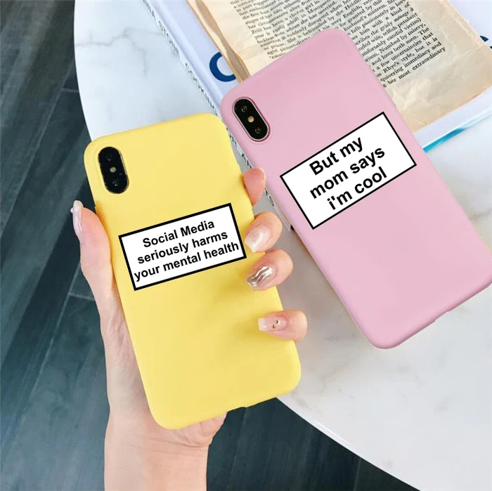 Социальные сети наносящие вред вашему умственному здоровье Мягкий Силиконовый