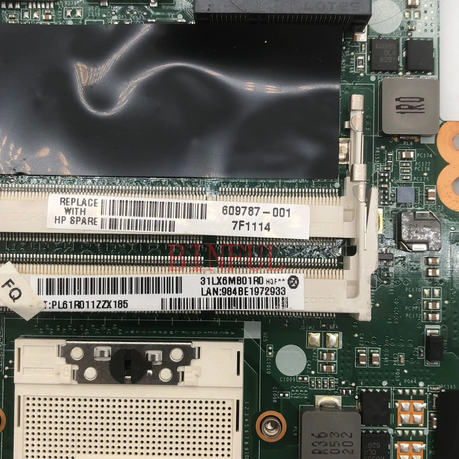 Высокое качество для DV7 DV7T DV7-4000 Материнская плата ноутбука 609787-001 609787-501 609787-601 DA0LX6MB6H1 HM55 DDR3 полностью протестирована