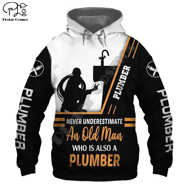 

PLstarCosmos 3DPrint Harajuku Streetwear Plumber Art Newfashion Funny Worker Job Unisex Man/Woman Casual Hoodie/Sweatshirt/Zip 3