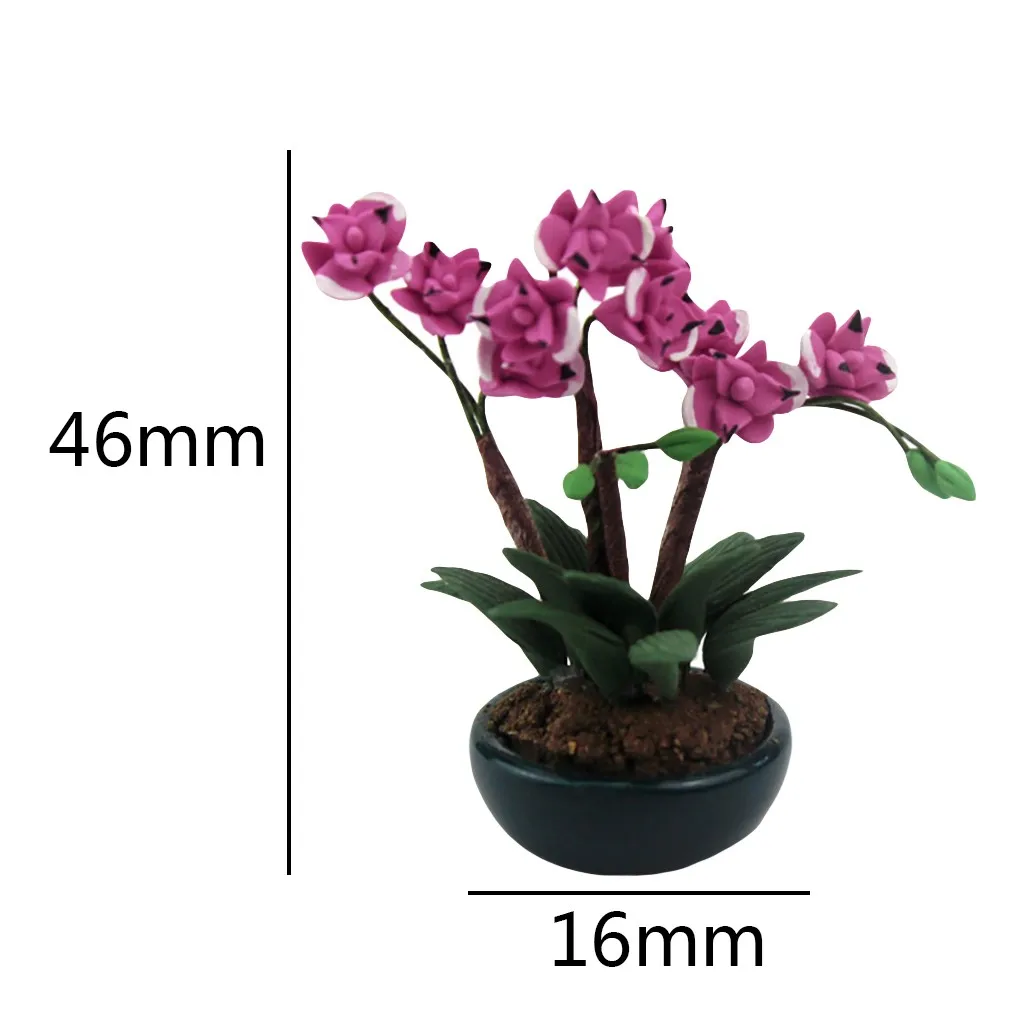 Dollhouse Miniature Model Accessories Mini Green Plant Flower 1:12 /1:6 Potted Garden Accessory Toy Y107 | Игрушки и хобби