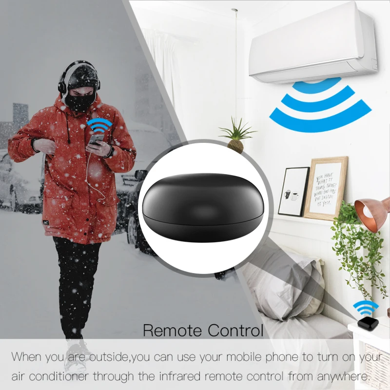 433 mhz tuya smart life infrared and rf Remote Controller hub wifi to ir-rf remotes APP control support Alexa echo voice