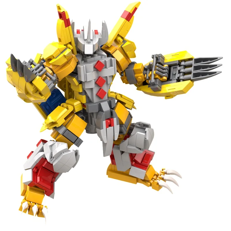 Wargraymon строительные блоки Digimon аниме фигурка модель игрушки 19 см героя один кусок