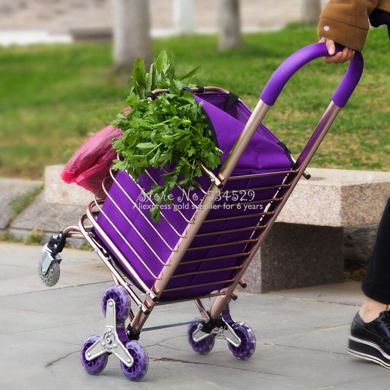 Складная корзина для покупок 5% складная тележка переносная пожилых людей в