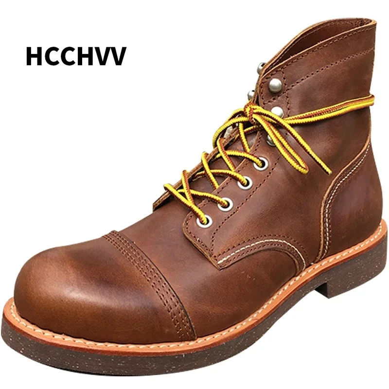 Новейший дизайн винтажные мужские повседневные ботильоны Goodyear Welted