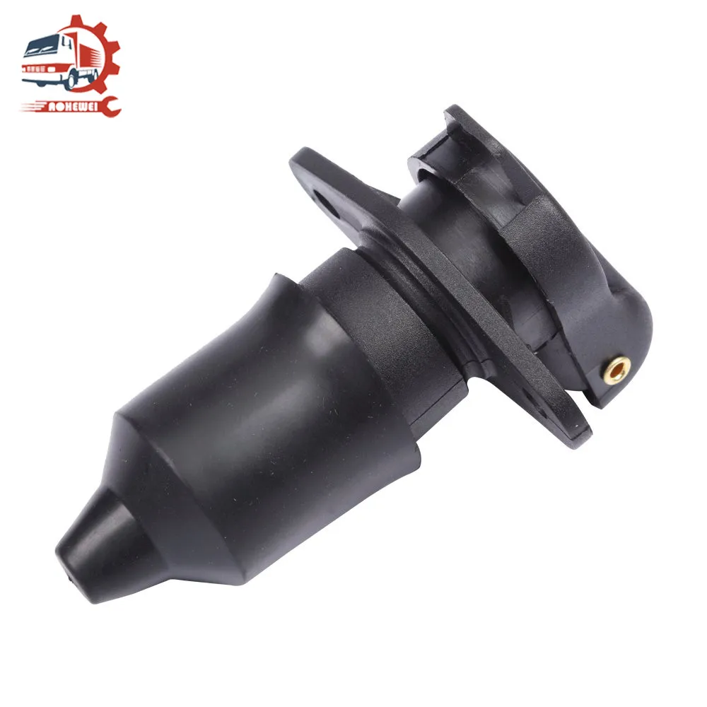 

AOHEWEI 3 Pin Trailer Socket Connector 12V 3 Pole Plug Interface Adapter for Car Electronics Semi-Trailer Caravan Truck Vehicle