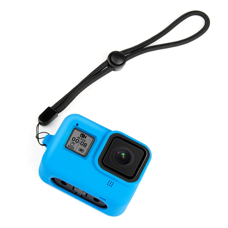 Черный Защитный силиконовый чехол для экшн камеры GoPro Hero 8 Black|Чехлы экшн-камер| |