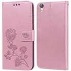 Роскошный кожаный чехол-книжка для Huawei Y6 II Compact 2017 Y6 Prime 2018 Y6 Pro 2019 чехол-кошелек с подставкой и цветком розы