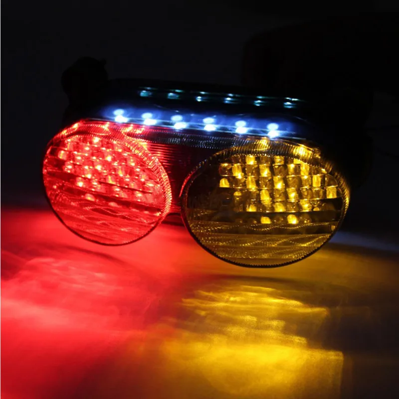 

Motorcycle Flasher Lens Stop Light Integrated LED Rear Tail Light Turn Signals Light For Kawasaki ZR7S ZX6R ZX900 ZX9R ZZR600