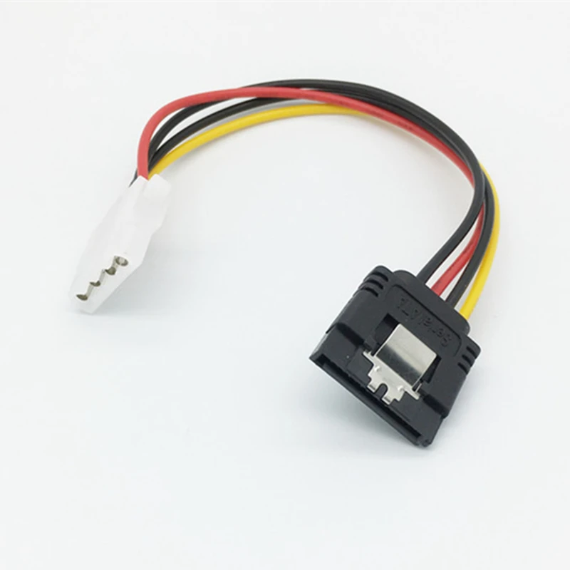 IDE 4Pin Molex мама к SATA 15Pin 90 градусов с удлинителем для жесткого диска кабель питания