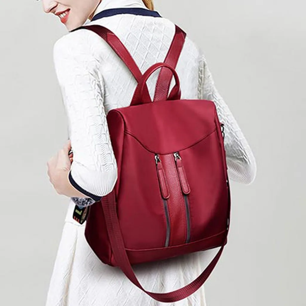 

Trend Multicolor Waterproof Oxford Multifunctional Backpack Shoulder Bag 1pc Bag + Hair Ball Bagpack Ladies School Backpack