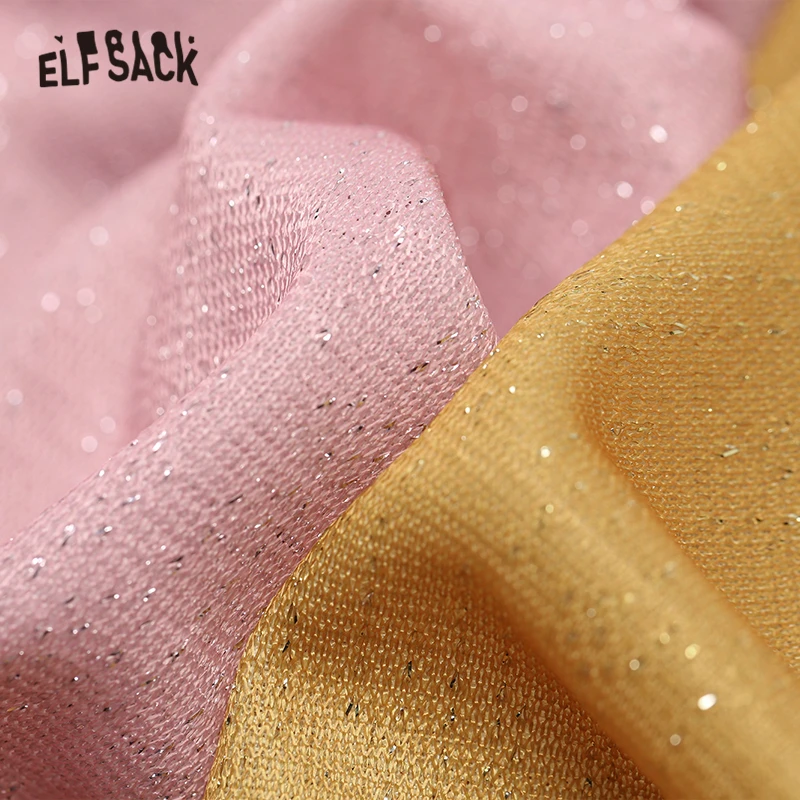 ELFSACK розовая с цветочным принтом корейский стиль длинный рукав рубашка для