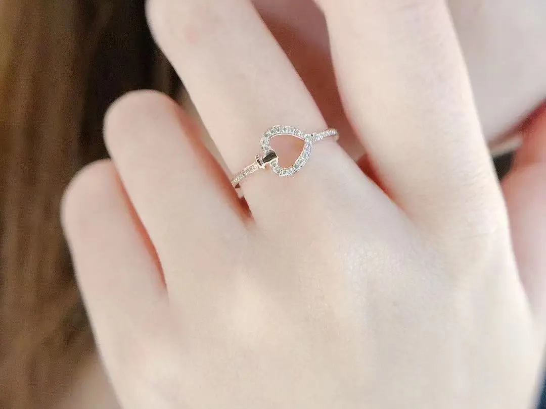 Korea New Fashion Jewelry Exquisite 14K Real Gold Plated AAA Zircon Nail Ring Elegant Womens Wedding Gift Pinky Ring
