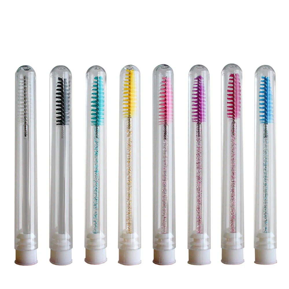 

Portable Spiral Mascara Wands Eyebrow Glitter Eyelash Brush Mascara Stick Applicator Beauty Makeup Tools