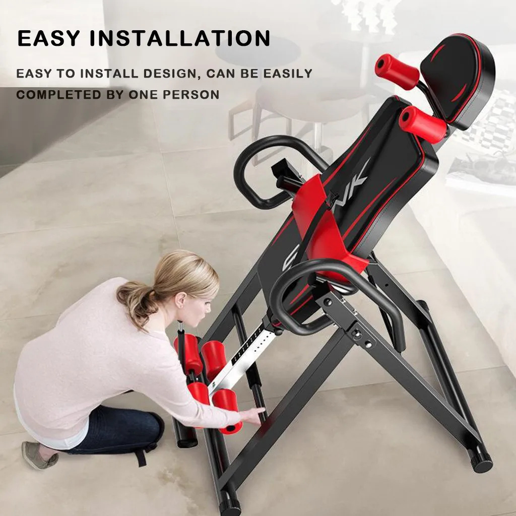 

High Quality Safer Integrated Fitness Equipment Inversion Table Back Stretcher Machine for Pain Relief Therapy Height Adjustable
