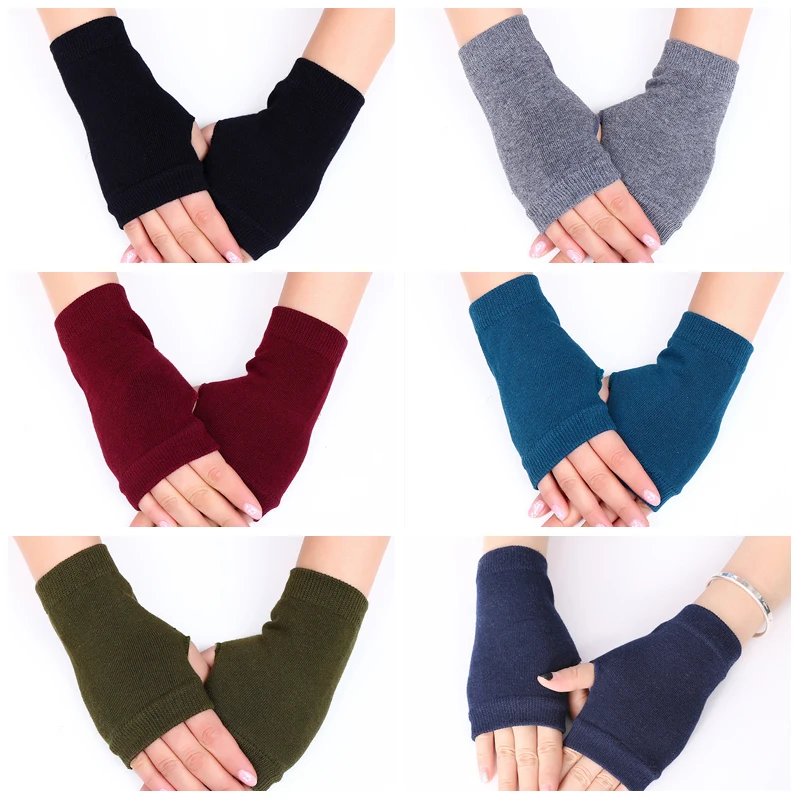 

Top Selling Product in 2020 Unisex Gloves Mitten Fingerless Knitted Crochet Half-Fingers Adult Warm Winter Support Dropshipping