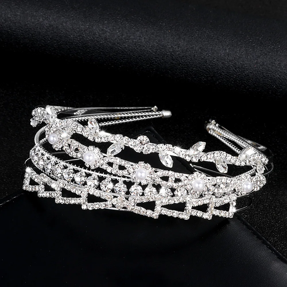 Диадемы с цветами для принцесс корона узором из листьев повязки на голову женщин