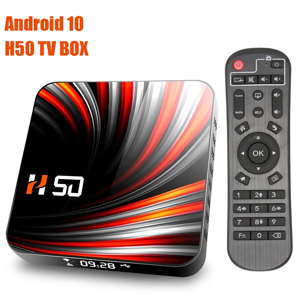 Android TV Box 10 4 ГБ 32 64 Гб 4K H.265 медиаплеер 3D видео 2 4G 5 ГГц Wifi Bluetooth Smart телеприставка|mini