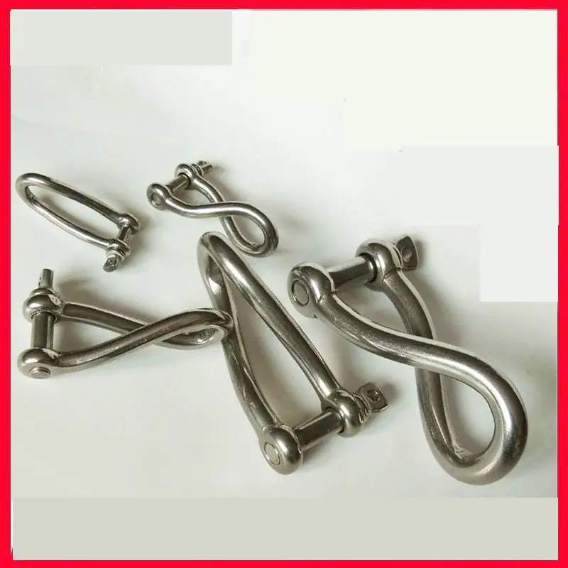 Поворотная Скоба HQ 5 шт. с винтовым штифтом витая из нержавеющей стали марки AISI 316