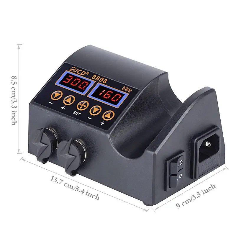 2in1 750w soldering iron tool set hot air heater with lcd display welding rework station for cell phone bga smd pcb ic repair free global shipping