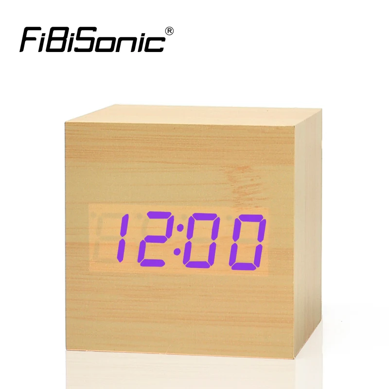 Обновленный светодиодный Будильник FiBiSonic 2021 будильник с контролем температуры