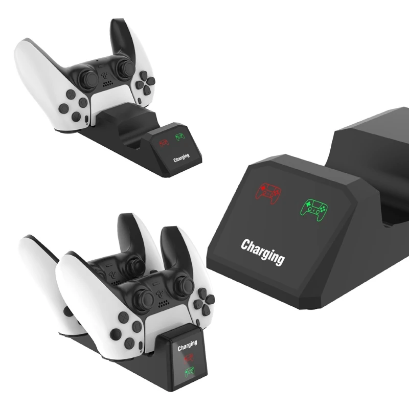 

67JA Wireless Handle Dual Seat Charger New Charging Stand for PS5 Controller