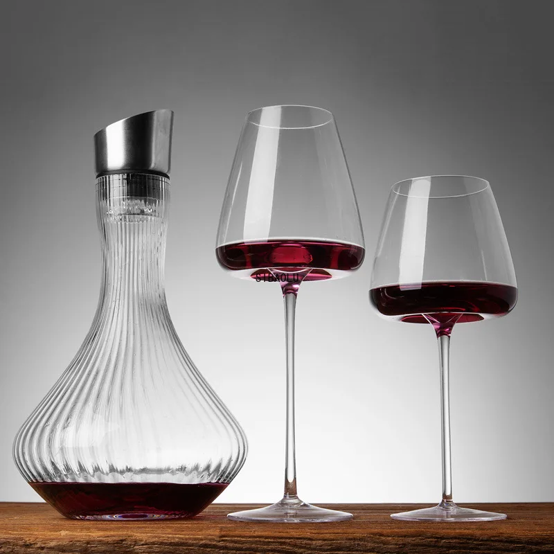 

Collectible Handmade Red Wine Glass, Ultra-thin Crystal Burgundy Wine Glass, Household Goblet, Large Belly Tasting Wine Glass