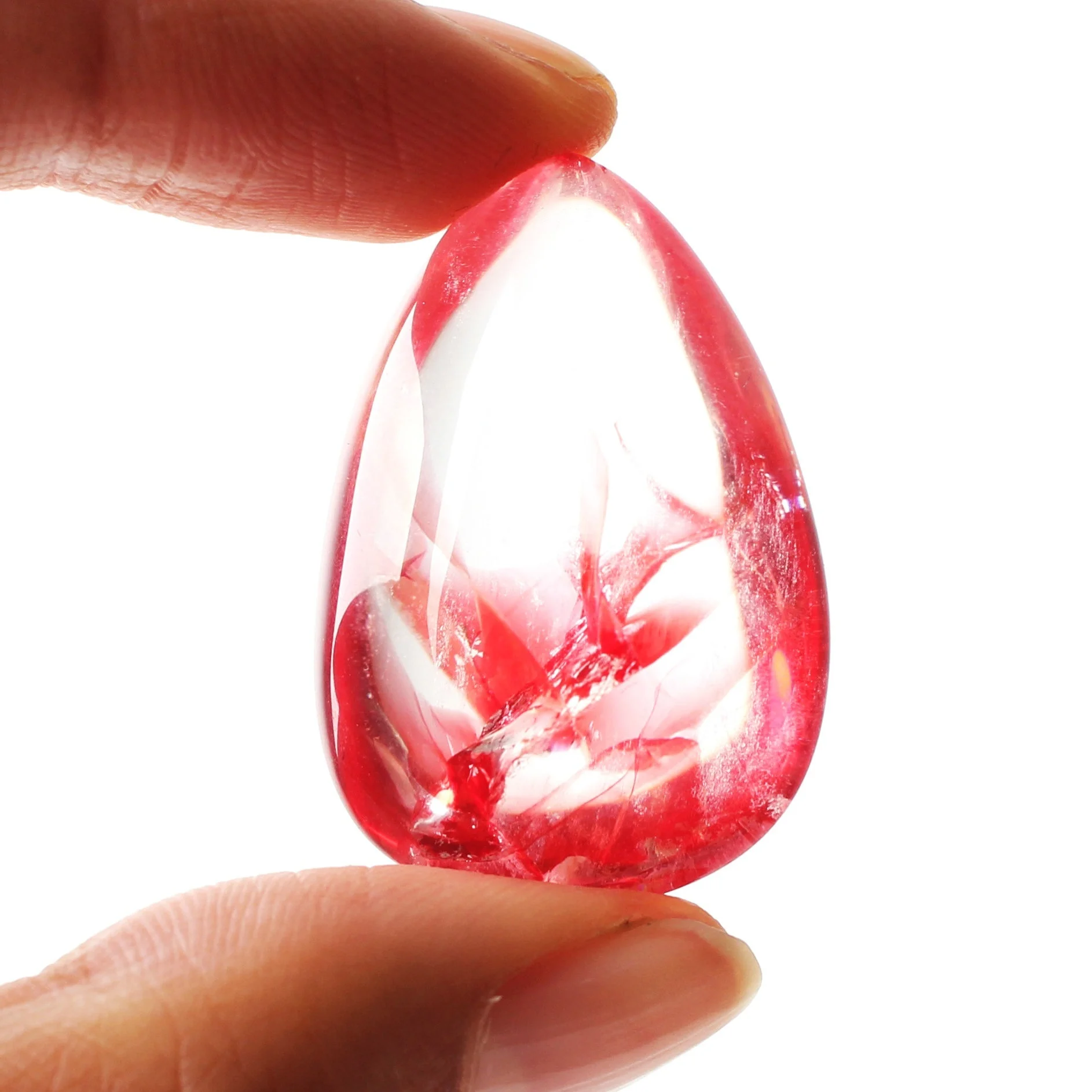 1 шт. натуральный кристалл Rosequartz аметист цитрин призрака фантомный кулон в форме