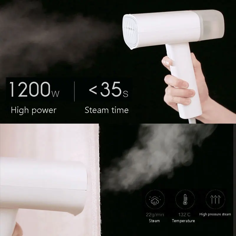 Xiaomi mi паровой утюг mi jia Zajia ручной умный паровой нагревательный аппарат 1200 Вт Портативный электрический утюг ручной глажки одежды Mac