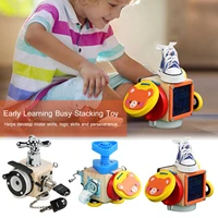 baby busy brick early childhood learning board toys educational match skills busy stacking for children kids gifts