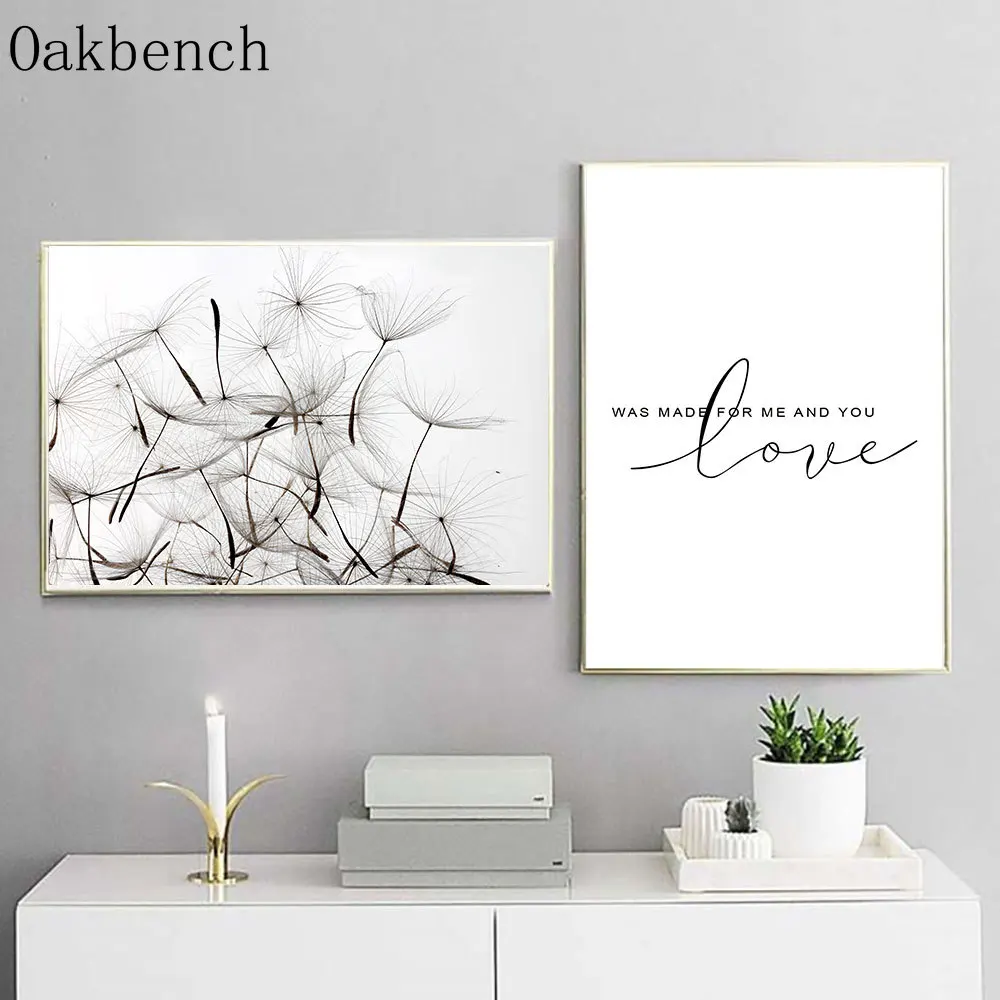 Скандинавский плакат с цитатами плакаты и принты черно-белый холст искусство