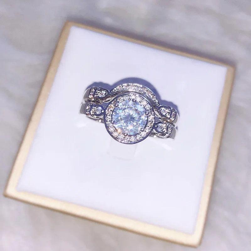 2 шт./компл. Классический Щит инкрустированный Круглый Высокое качество Циркон