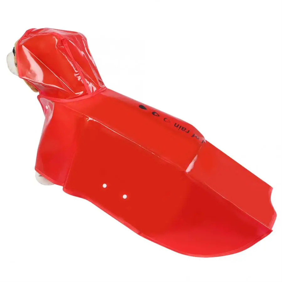 Водонепроницаемый дождевик с капюшоном для домашних животных из ПУ кожи|Пальто и