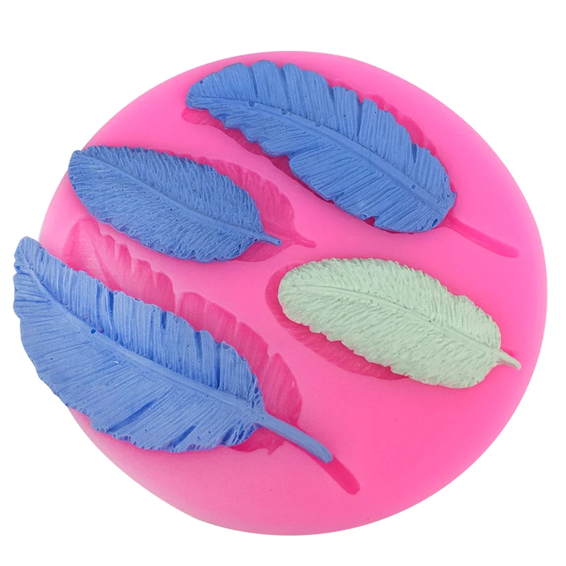 Силиконовый помадной форма Творческий листьев Форма Десерт Формы Для торт