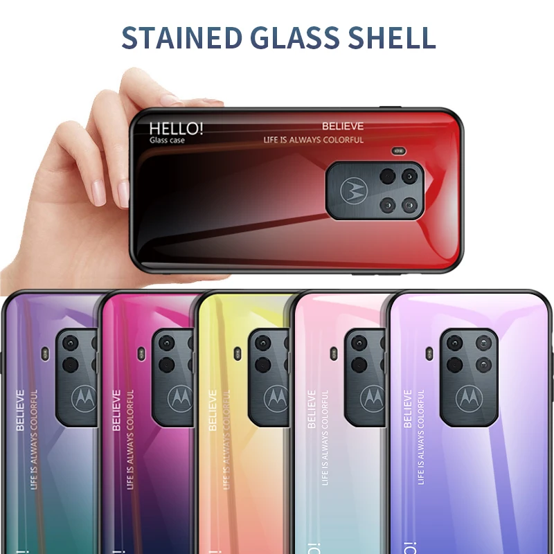 Для Motorola Moto One Zoom роскошное Мраморное закаленное стекло мягкая ТПУ Рамка