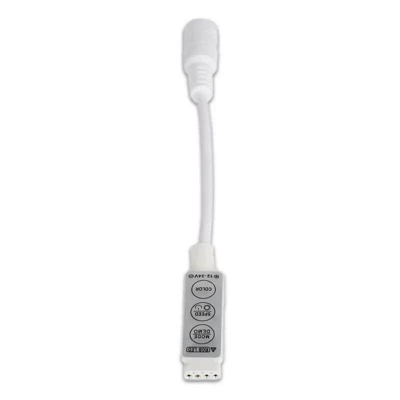 Новый профессиональный мини размер DC12V 24V RGB светодиодный контроллер Диммер Мини 3