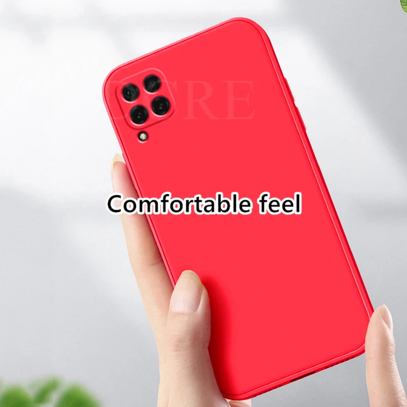 Funda cuadrada de silicona l&iacute;quida para Samsung Galaxy A22, cubierta de goma para Samsung Galaxy M52 5G, M32, M22, A03S, A22, A22S-5
