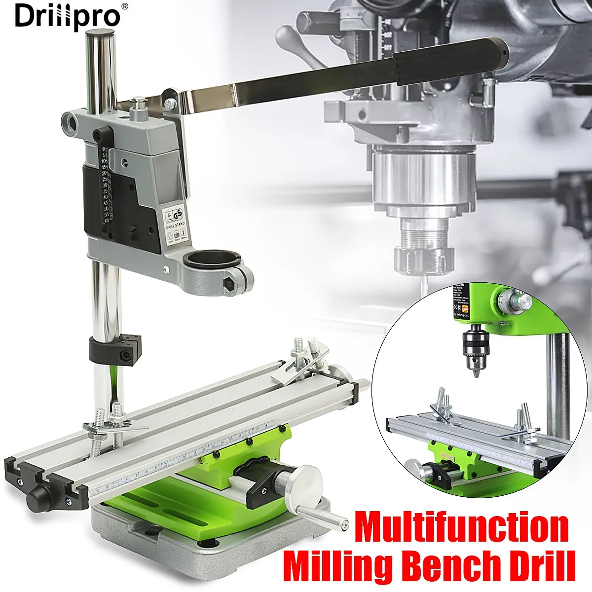 Drillpro BG6300 миниатюрный прецизионный фрезерный станок рабочий стол