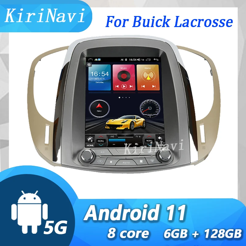 

KiriNavi Vertical Screen For Buick Lacrosse 2009-2012 Android 11 Auto Radio GPS Navigation Stereo Car DVD Multimedia Player 4G