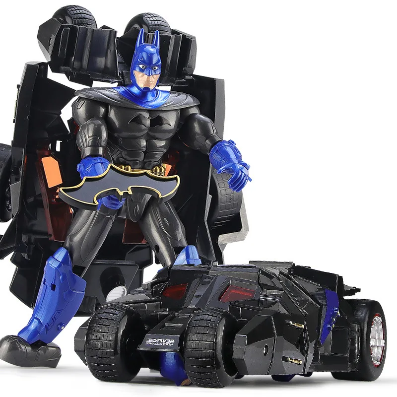 Бэтмен робот в автомобиль модель Трансформеры летучая мышь человек игрушки Дети
