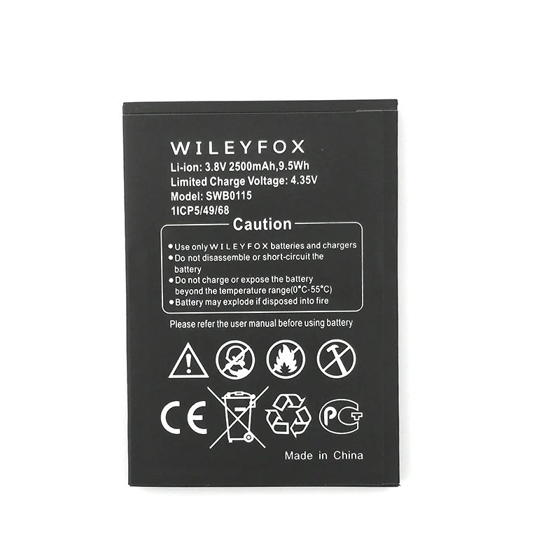 

100% Оригинальный 2500 мА/ч, SWB0115 Батарея для Wileyfox Swift телефон в наличии Высокое качество Батарея + номер для отслеживания