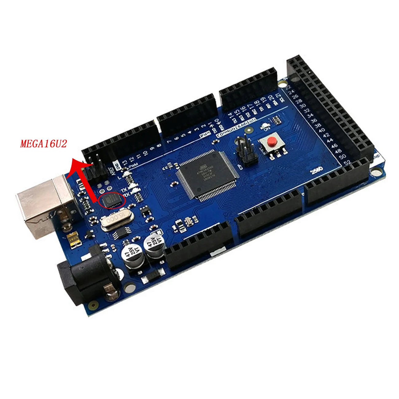 10 шт. MEGA2560 MEGA 2560 R3 ATmega2560-16AU CH340G AVR USB MEGA2560 макетная плата для arduino - Цвет: 2560  16U2