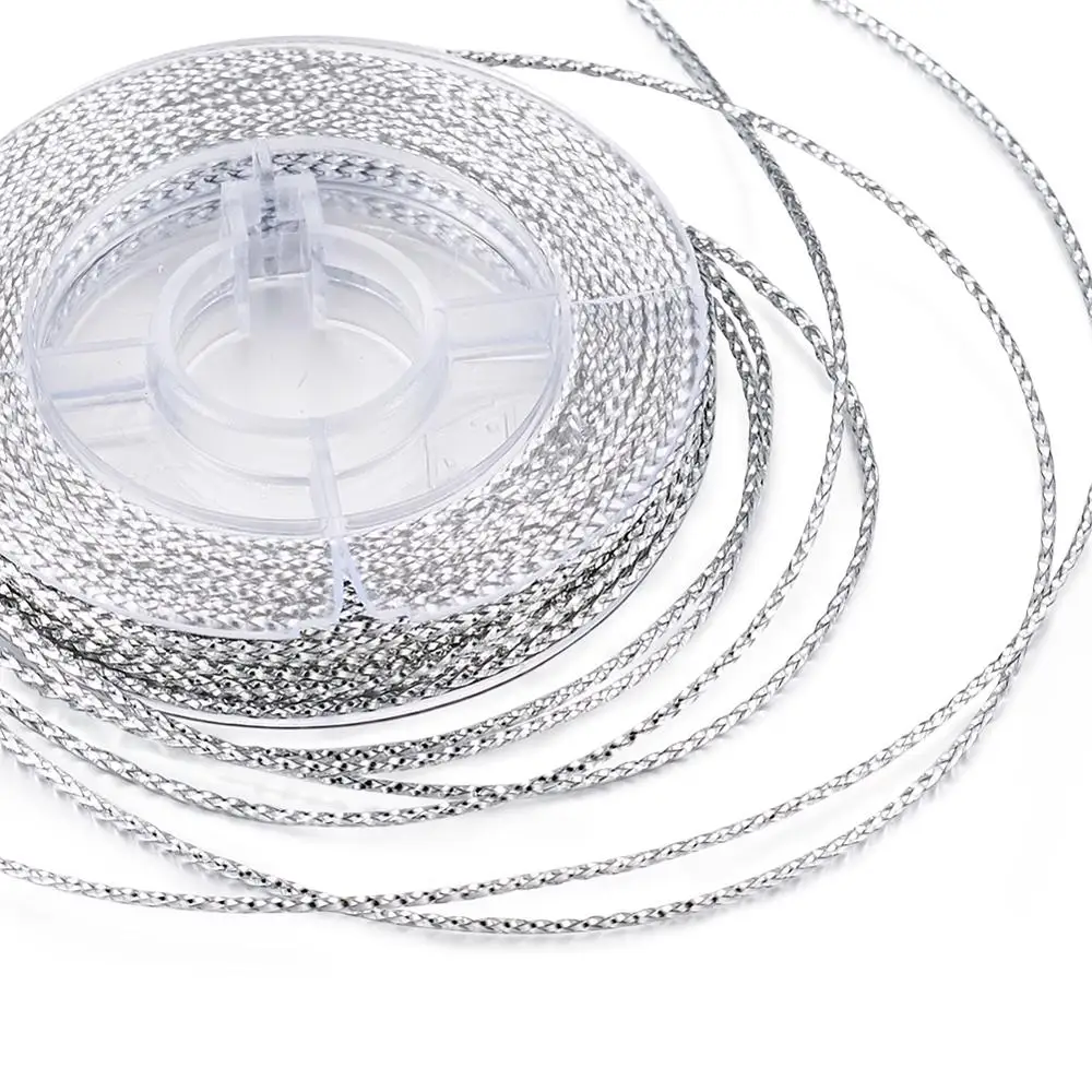 10 м/рулон проволока для бисероплетения неэластичная нить цвет серебристый 0 6