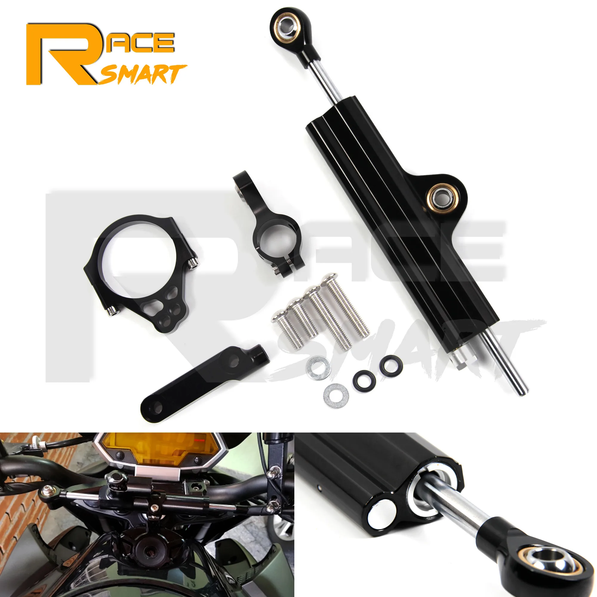 

For KAWASAKI VERSYS 1000 2012-2016 Motorcycle Damper Steering Stabilize Damper Bracket Mount Kit Safety Control VERSYS1000 2013