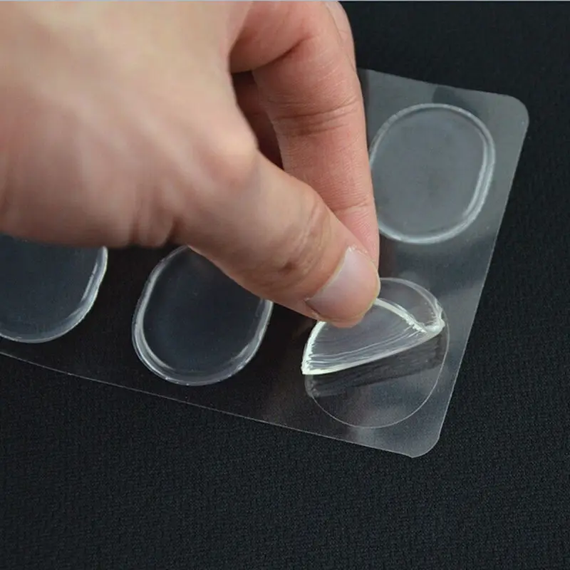 6 PCs/Sheet Silicone Gel Shoe Insole Inserts Pad Cushion Women Ladies Girls Heel Grips Liner Women Gifts