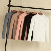 2021 korean style long sleeve top sweaters for women fashion tops clothing sweaters v neck black white pullovers knitted blouses
